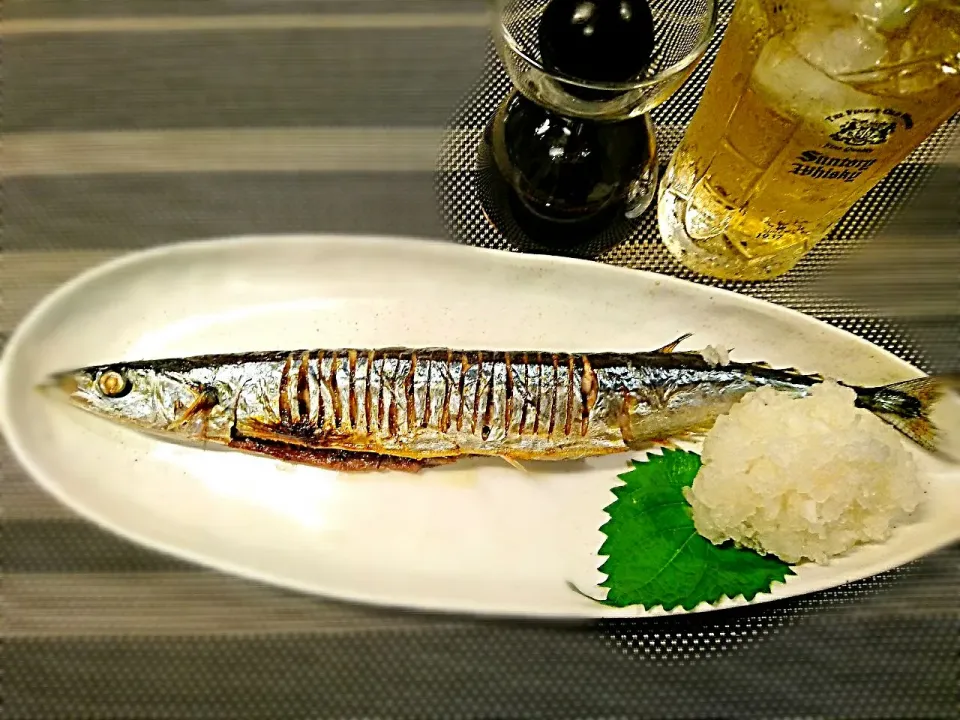 久しぶりに 自宅で焼き魚♪
秋刀魚に 鬼おろし～|yokoさん