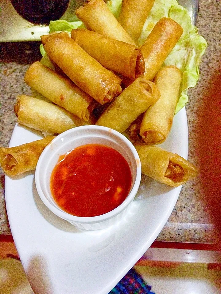 Lumpia 😀 #myversion 👏🏻👏🏻👏🏻❤️|MamaKaren Kaileenaさん