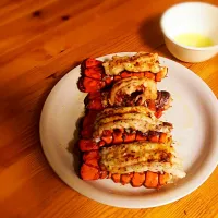 Snapdishの料理写真:Butter braised lobster tails, spiked with cayenne. #lobster #tails #butter #cayenne|Arpan Duttaさん