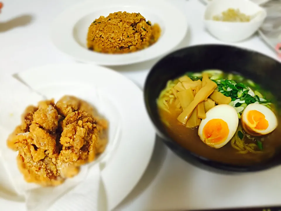 Snapdishの料理写真:ラーメン定食|a.さん