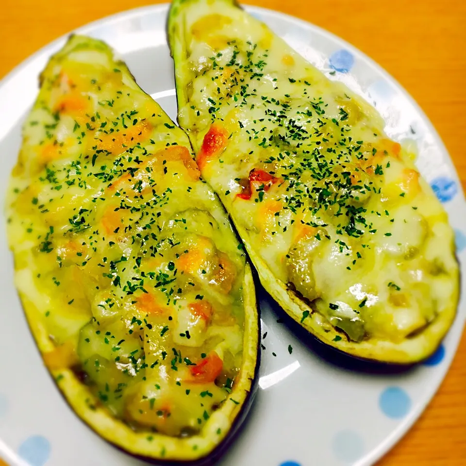 Snapdishの料理写真:茄子のチーズ焼き|あすかさん