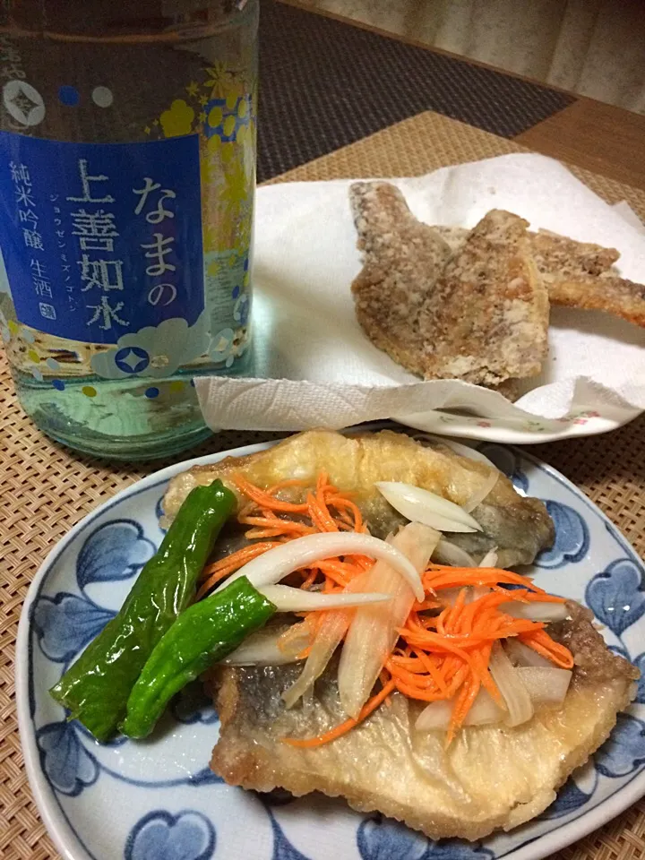 なまの上善如水＆アジ南蛮漬け～♬*ﾟ|kiyomiさん