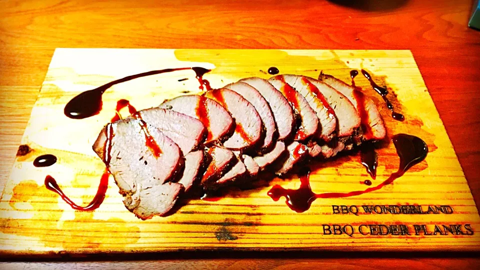 BBQ Cedar plank Venison|はぴりぃさん