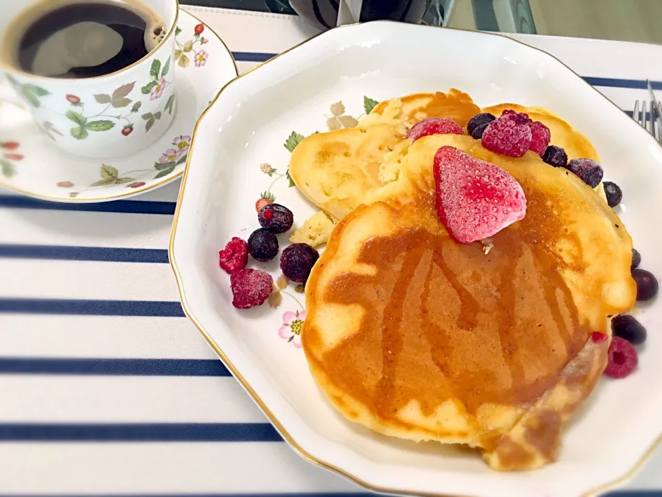 ホットケーキミックスがなかったので小麦粉とベーキングパウダーで|いしぃむしぃさん