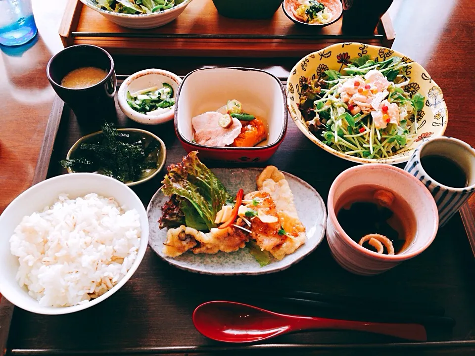 日替わり昼ごはん                                                                      ししゃもとごぼうの天ぷら|ちゃみこさん