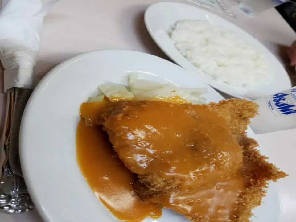 トンカツランチ　350円じゃけん!!|まぁちさん