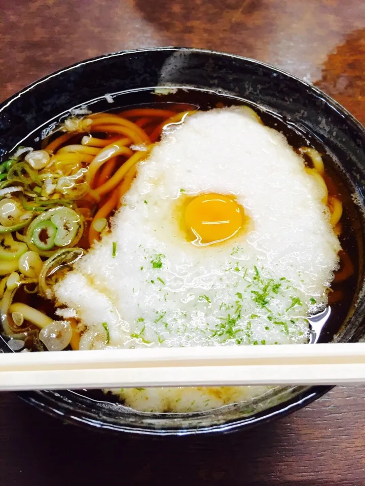 Snapdishの料理写真:高尾山の頂でとろろうどん🍜|くぽさん