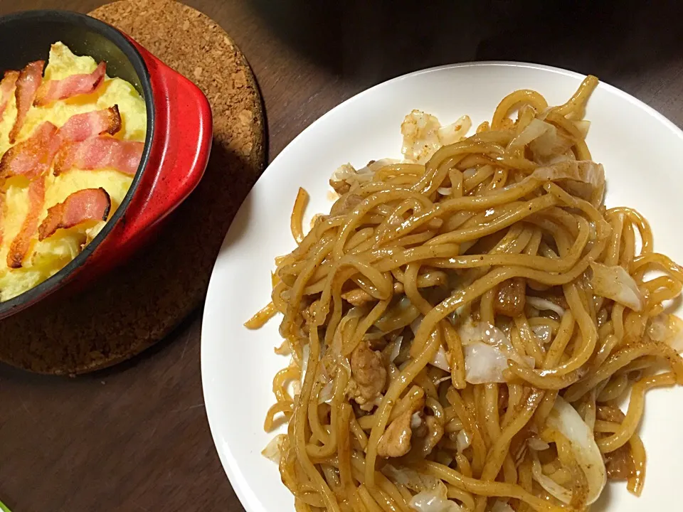 富士宮焼きそば・シェパーズパイ(息子作)|Yuko Kisoさん