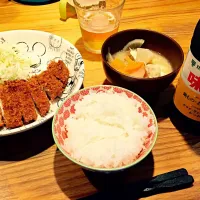 Snapdishの料理写真:ポン酢でさっぱりとんかつ|sakuraさん