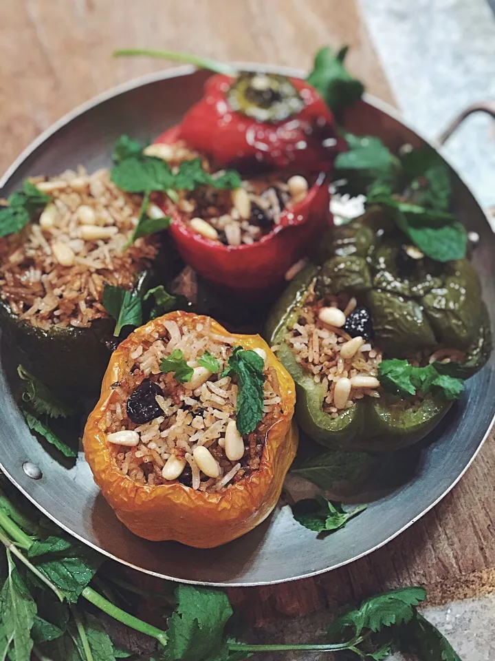 Pepper stuffed with rice|rick chanさん