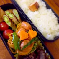 Snapdishの料理写真:男子高校生弁当|oliveoilさん