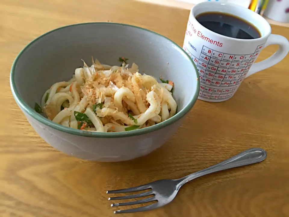 鮭&ネギのポン酢でサッパリうどん|あやさん