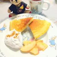 Snapdishの料理写真:ホットケーキ😌|そるさん