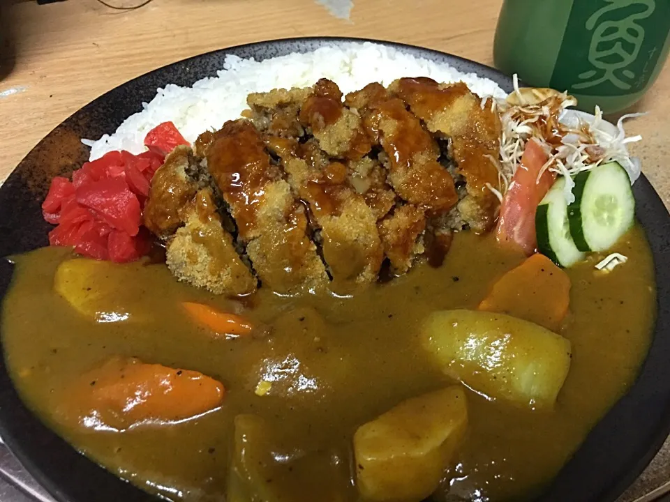 Snapdishの料理写真:和牛メンチカツカレーを作ってみました〜❣️|sugimotokazuhitoさん