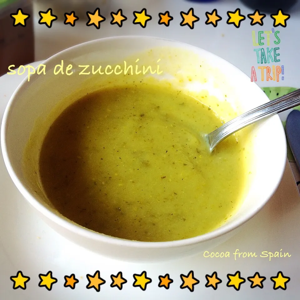 Snapdishの料理写真:Sopa de zucchini〜スペインのズッキーニスープが味噌と出会ったら|cocoaさん