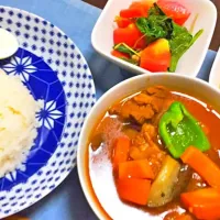 Snapdishの料理写真:昆布ダシのスープカレー ダシを昆布で取りました！|おばさんさん