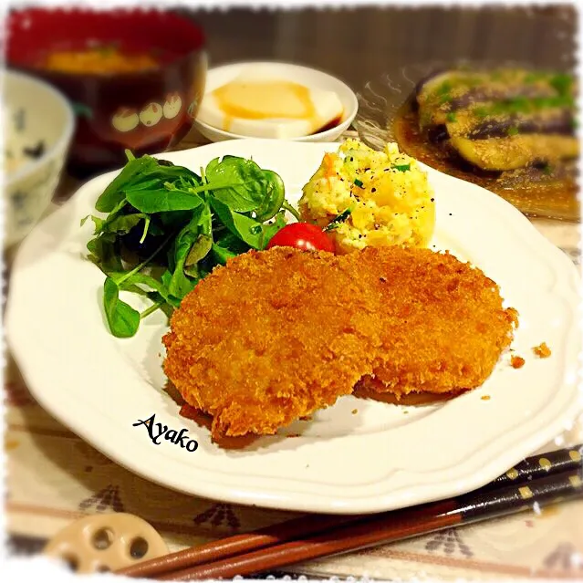 メンチカツ定食|亜矢子さん