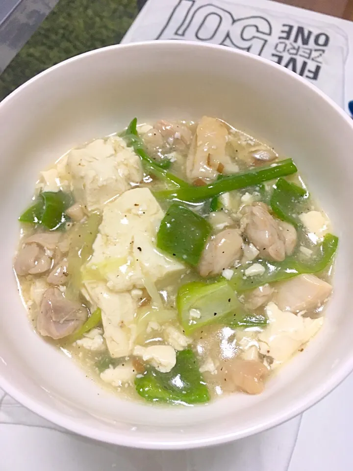 鶏むね肉で塩麻婆豆腐|AyuChさん