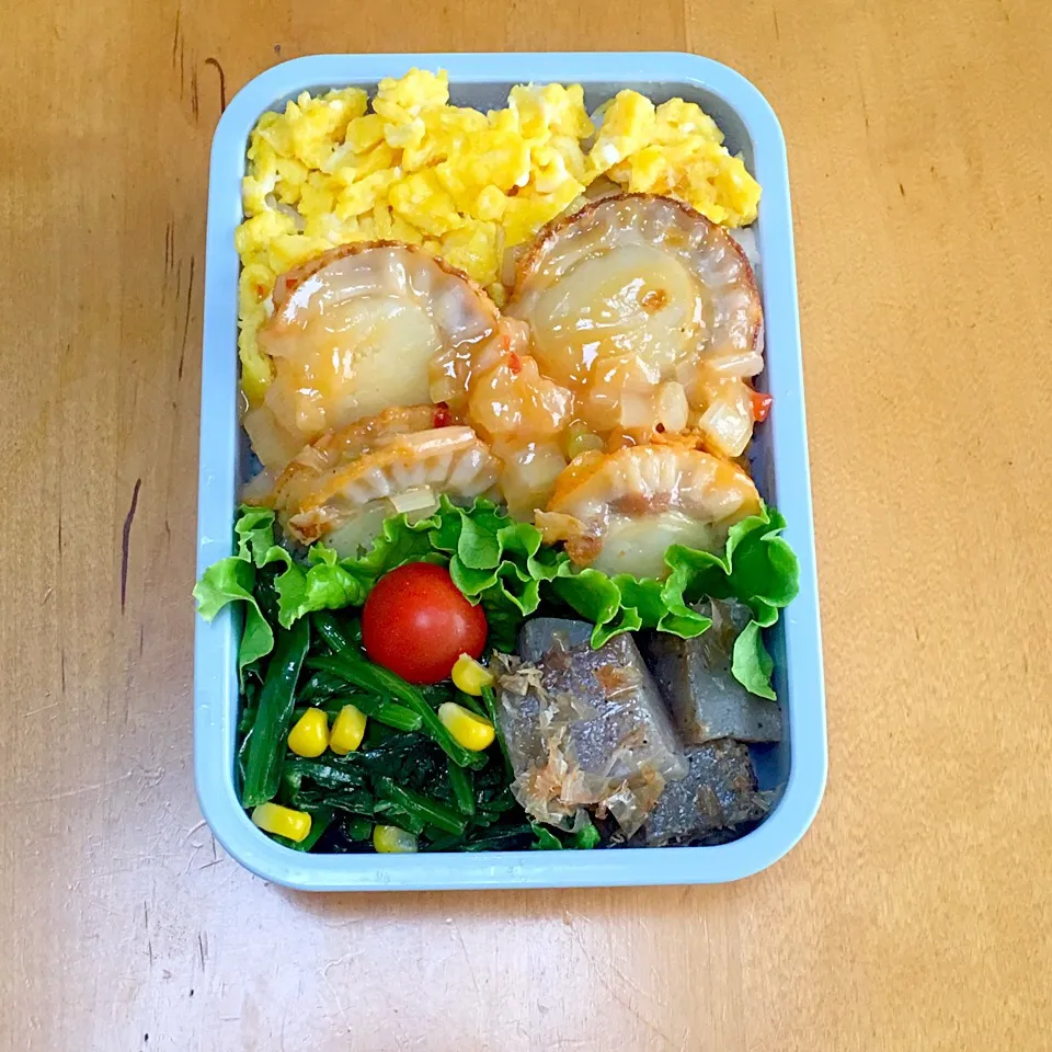 ホタテチリソース弁当(*^^*)|sachiさん