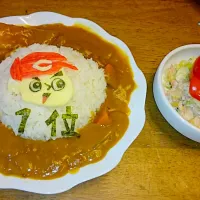 カープカレーとカープサラダ|なおさん