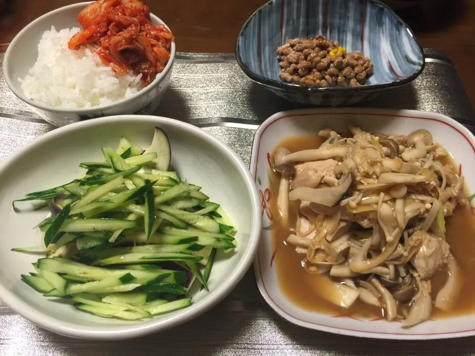 どっさりキノコと鶏むね肉の中華風南蛮和え|愛ペガさん