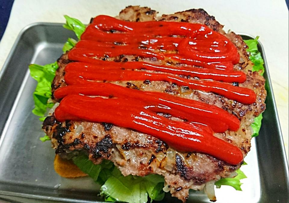 四角いハンバーガー