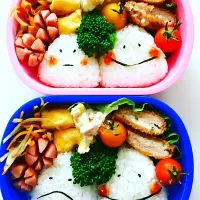 Snapdishの料理写真:保育所弁当☆おにぎりちゃん|Mihoさん