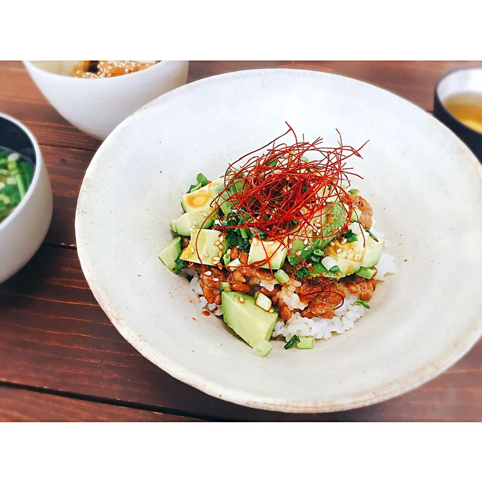 🌿納豆アボカド丼 🍃🌿🍃|welcomeizumiさん