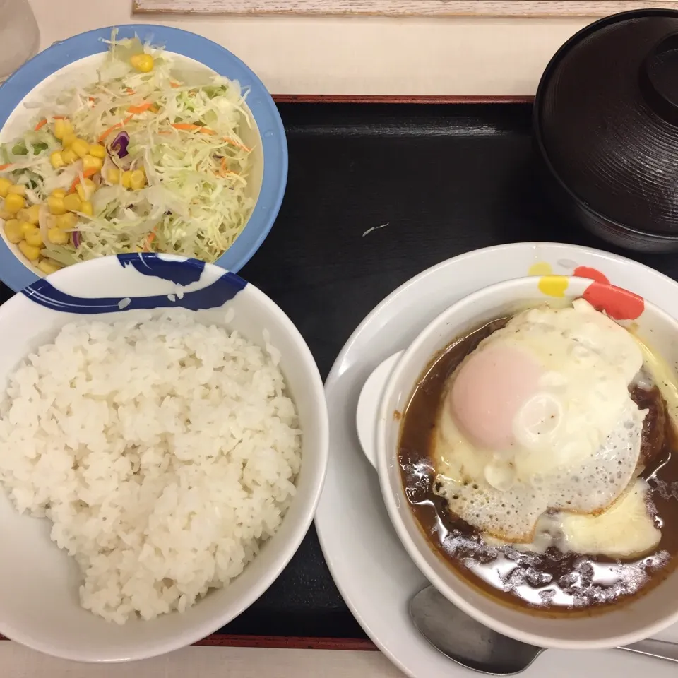 チーズフォンデュエッグ定食|アクちゃんさん