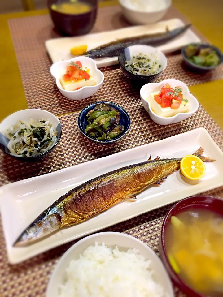 Snapdishの料理写真:秋刀魚の塩焼き🐟|ゆりねかふぇさん