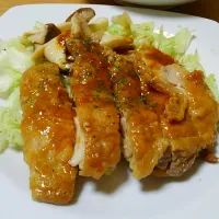 Snapdishの料理写真:レモンバターチキン|ガチャさん