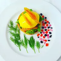 Salmon Benedict with Fresh Aragula and slice tomato by Chef Aj
Ig: azamjalani_aj|Chef AJさん