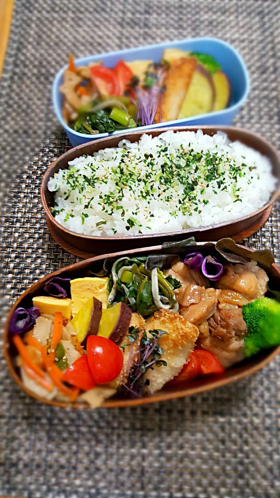 今日のお弁当🎵とり正油煮🐔🐔🐔🐔|クッキングオヤジさん