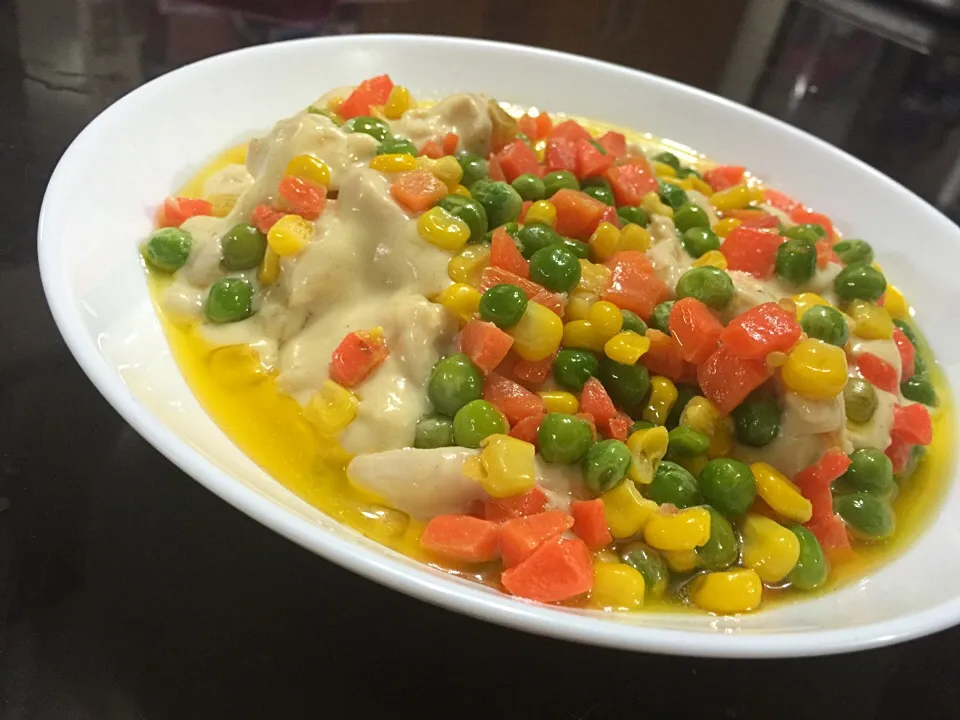 Creamy chicken breast fillet|unicoandunicaさん