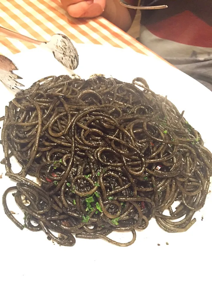 squid ink pasta|Reiko Araiさん