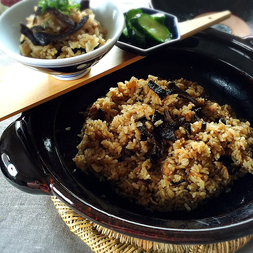 香茸(すすたけ)の炊き込み。|シローさん