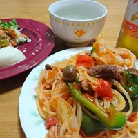 Snapdishの料理写真:トマトパスタ|Shinji Matsuokaさん