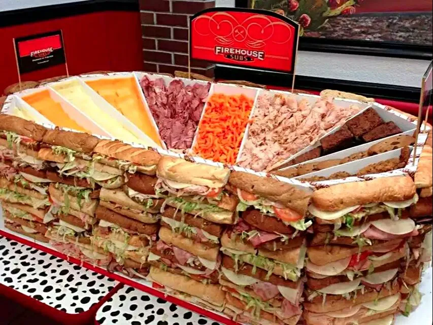 🚒🍞🚒 I Love This Display at Firehouse Sub's 🚒🍞🚒🍞🚒🍞🚒🍞 Sandwich Stadium ⚽🏉⚾🏉⚽ Belly Up (•ө•)♡ #Sandwich #Meat/Poultry #Bread #Lunch #Main dish 🚒🍞🚒🍞🚒🍞🚒|Alisha GodsglamGirl Matthewsさん