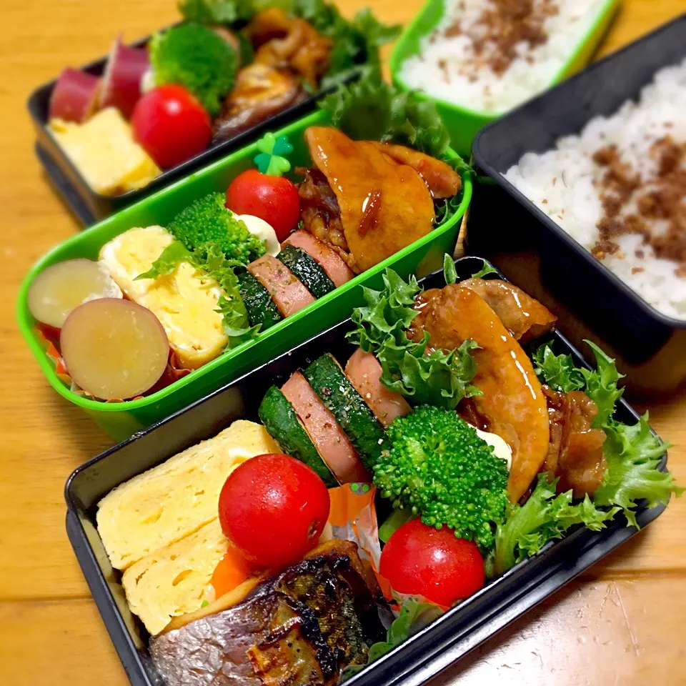 Snapdishの料理写真:今日のお弁当！2016.9.15
パパ弁💕娘弁💕my弁😊|mayuさん