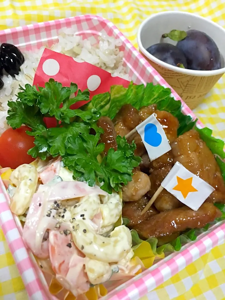 豚肉の照り焼き弁当|かりんかさん