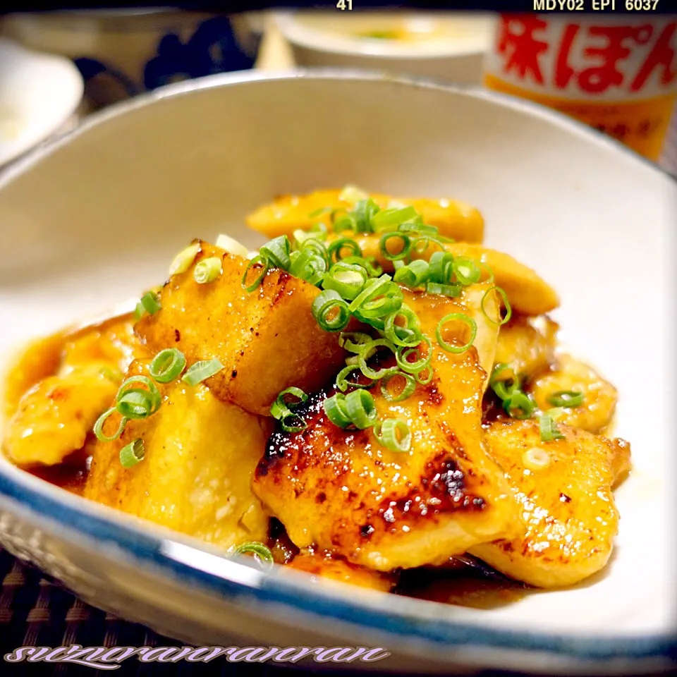 厚揚げと鶏胸肉で甘酸っぱ煮♬*゜|すずらんさん