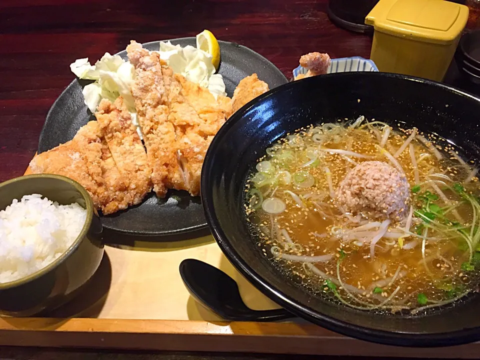 スーパー山賊焼き定食(ミニラーメン付)|taka-chanさん