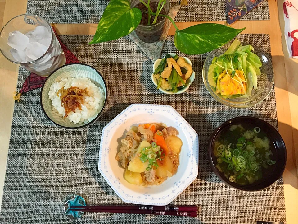 Snapdishの料理写真:肉じゃが定食|nanakoさん