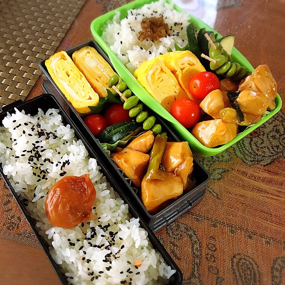 おはようございます♬
今日のお弁当〜(*'ω'*)
甘辛ダレを焼き鳥風にリメイク♡|renharuruさん