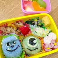 Snapdishの料理写真:息子遠足 モンスターズインク弁当|こつぶちゃんさん