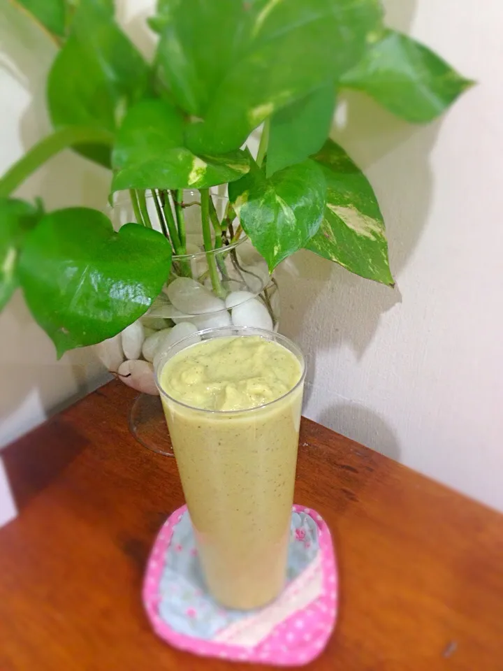 Enegic juice ~~Avacado Kiwi Apple Juice in the morning ❤️❤️❤️|Cherry Thamさん