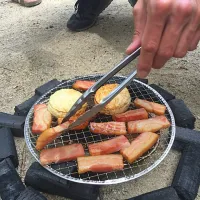 Snapdishの料理写真:カマンベールとベーコンの燻製|大介さん