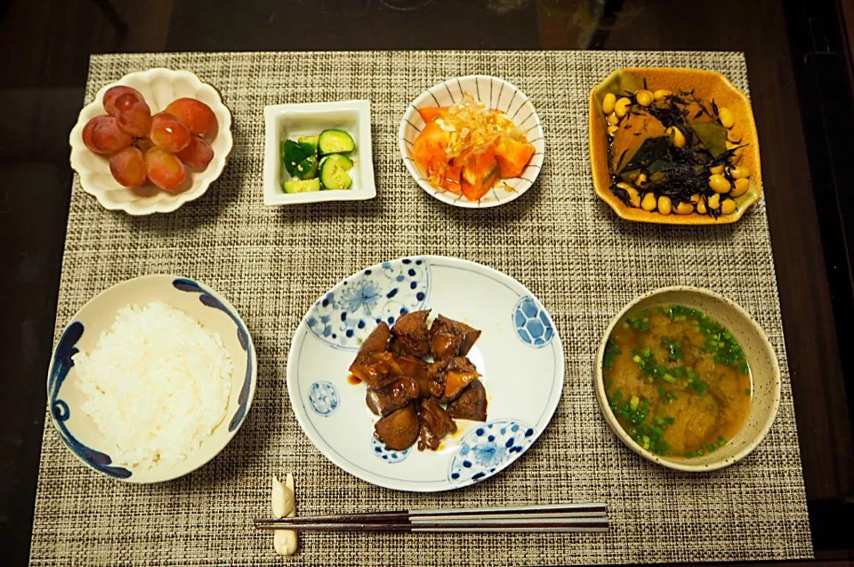 鶏レバーの煮付け|はらしおりさん