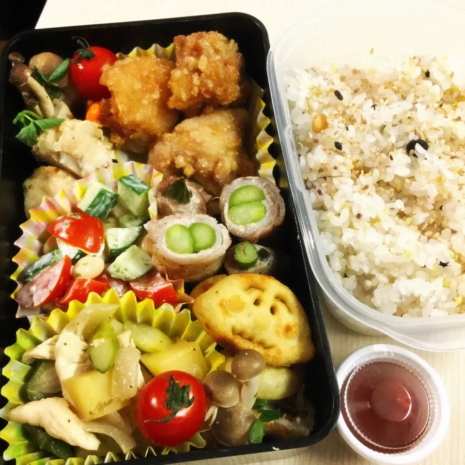 からあげ＆雑穀米弁当|ゆきっちん(・8・)さん