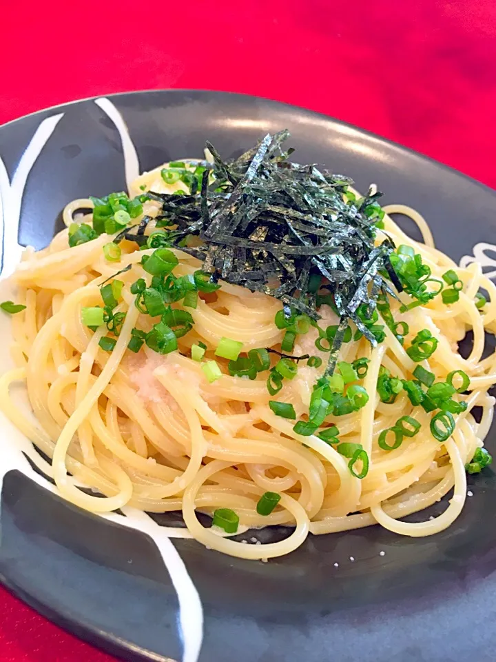 Snapdishの料理写真:ゆっこちゃんの 昆布茶使用の明太子クリームパスタ♡リピ〜🎶|まるまさん